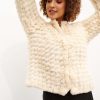 Women Caju | Caju Faux Fur Jacket In Almond