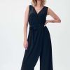 Women Joseph Ribkoff | Joseph Ribkoff Forever Blue Jumpsuit In Black 232247