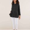 Women Yarra Trail | Yara Trail Pleated A-Line Shirt In Black