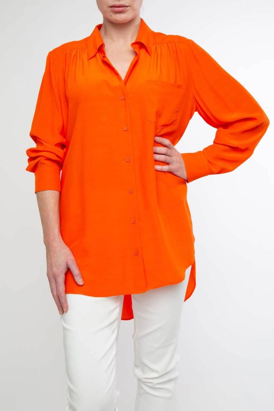 Women Ping Pong | Ping Pong Boyfriend Shirt In Orange