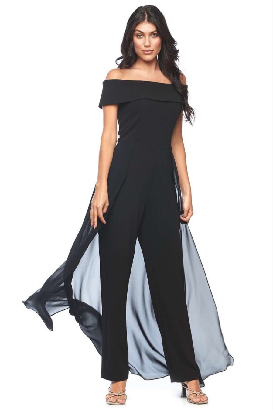 Women Zaliea | Zaliea Off The Shoulder Jumpsuit In Black