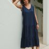 Women Eb & Ive | Eb & Ive La Vie Tie Maxi In Navy Sapphire