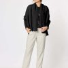 Women Hammock & Vine | Hammock & Vine Heather 2 Way Cardi In Black