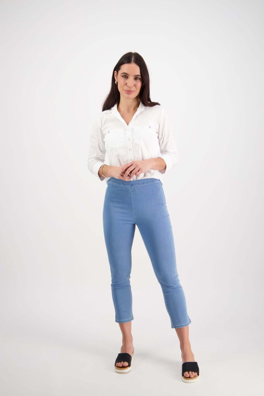 Women Vassalli | Vassalli Skinny Leg Jean In Ice