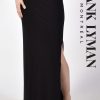 Women Frank Lyman | Frank Lyman Long Jersey Skirt In Black 219011