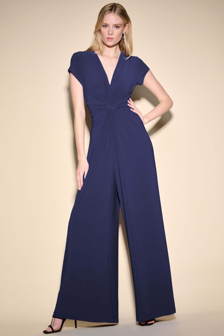 Women Joseph Ribkoff | Signature By Joseph Ribkoff Jumpsuit In Midnight 223702Tt