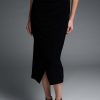 Women Joseph Ribkoff | Signature By Joseph Ribkoff Faux Wrap Skirt In Black 223758