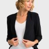 Women Joseph Ribkoff | Joseph Ribkoff Tux Overpiece Jacket In Black 161140