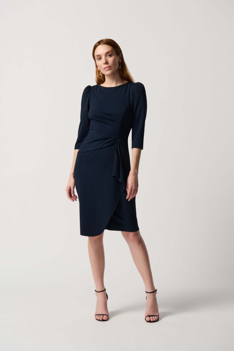 Women Joseph Ribkoff | Joseph Ribkoff Timeless Dress In Midnight 234290