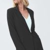 Women Joseph Ribkoff | Joseph Ribkoff Straight Blazer In Black 231064