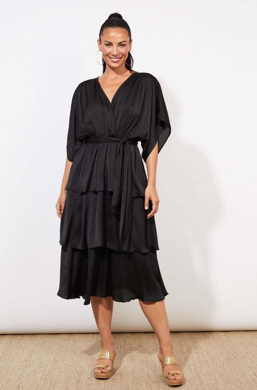 Women Haven | Haven Barbados Dress In Jet Black