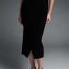 Women Joseph Ribkoff | Signature By Joseph Ribkoff Faux Wrap Skirt In Black 223758