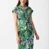 Women Joseph Ribkoff | Joseph Ribkoff Shirt Dress In Tropical Vanilla 242033