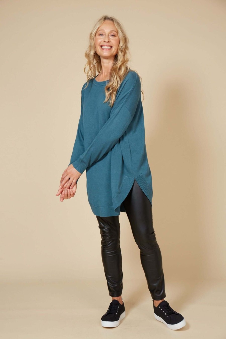 Women Eb & Ive | Eb & Ive Cleo Jumper In Teal