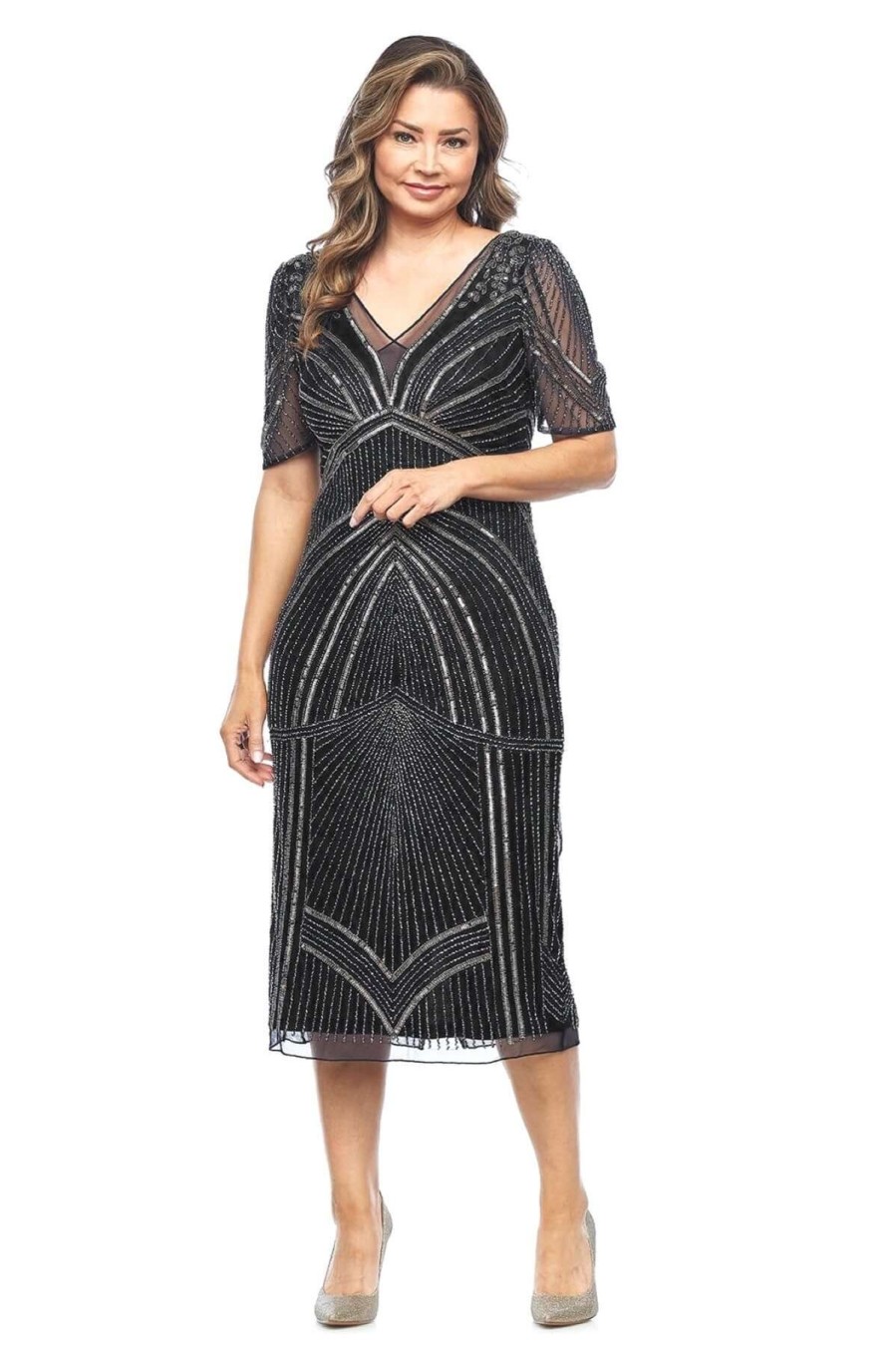 Women Jesse Harper | Jesse Harper Beaded Dress In Black