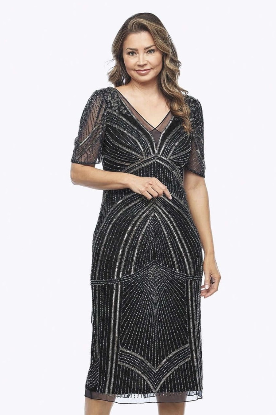 Women Jesse Harper | Jesse Harper Beaded Dress In Black