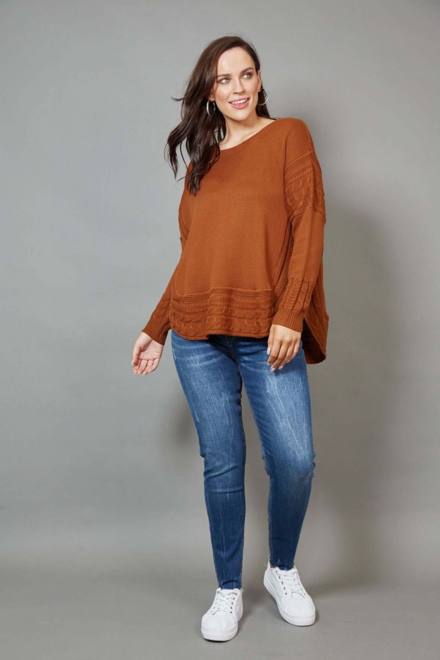 Women Eb & Ive | Eb & Ive Poppy Knit In Cinnamon