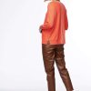 Women Zaket & Plover | Z & P Ottoman Surprise Jumper In Flame Cotton Cashmere