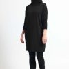 Women Foil | Foil You'Ll Be In Stitches Dress In Black Merino