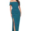 Women Zaliea | Zaliea Draped Gown In Sherwood