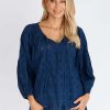 Women Lula Life | Lula Life Charli Top In Navy