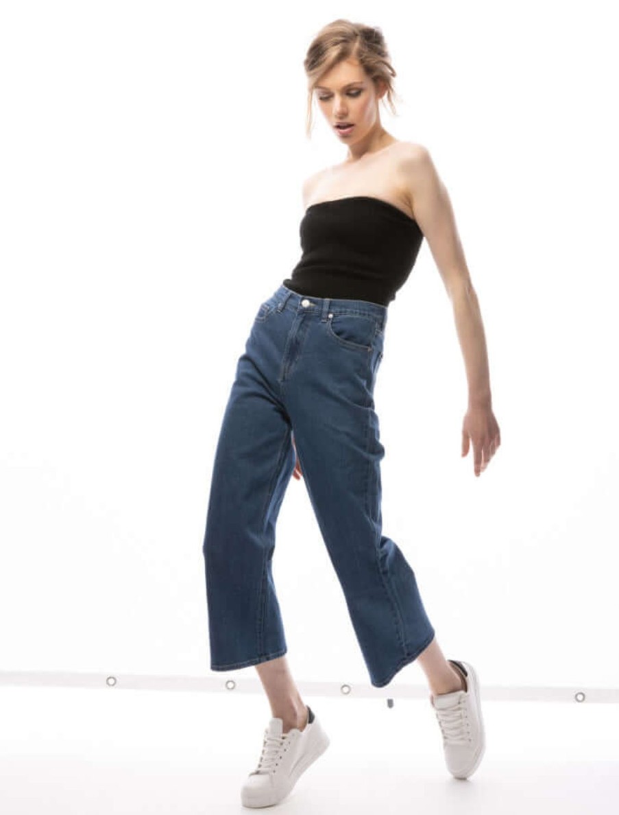 Women Sass | Sass Sandy Jean In 78 Wash - Blue