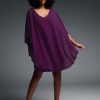 Women Joseph Ribkoff | Signature By Joseph Ribkoff Pearl Trim Dress In Mulberry 223742