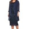 Women Layla Jones | Layla Jones Sequin Lace Dress & Jacket In Midnight