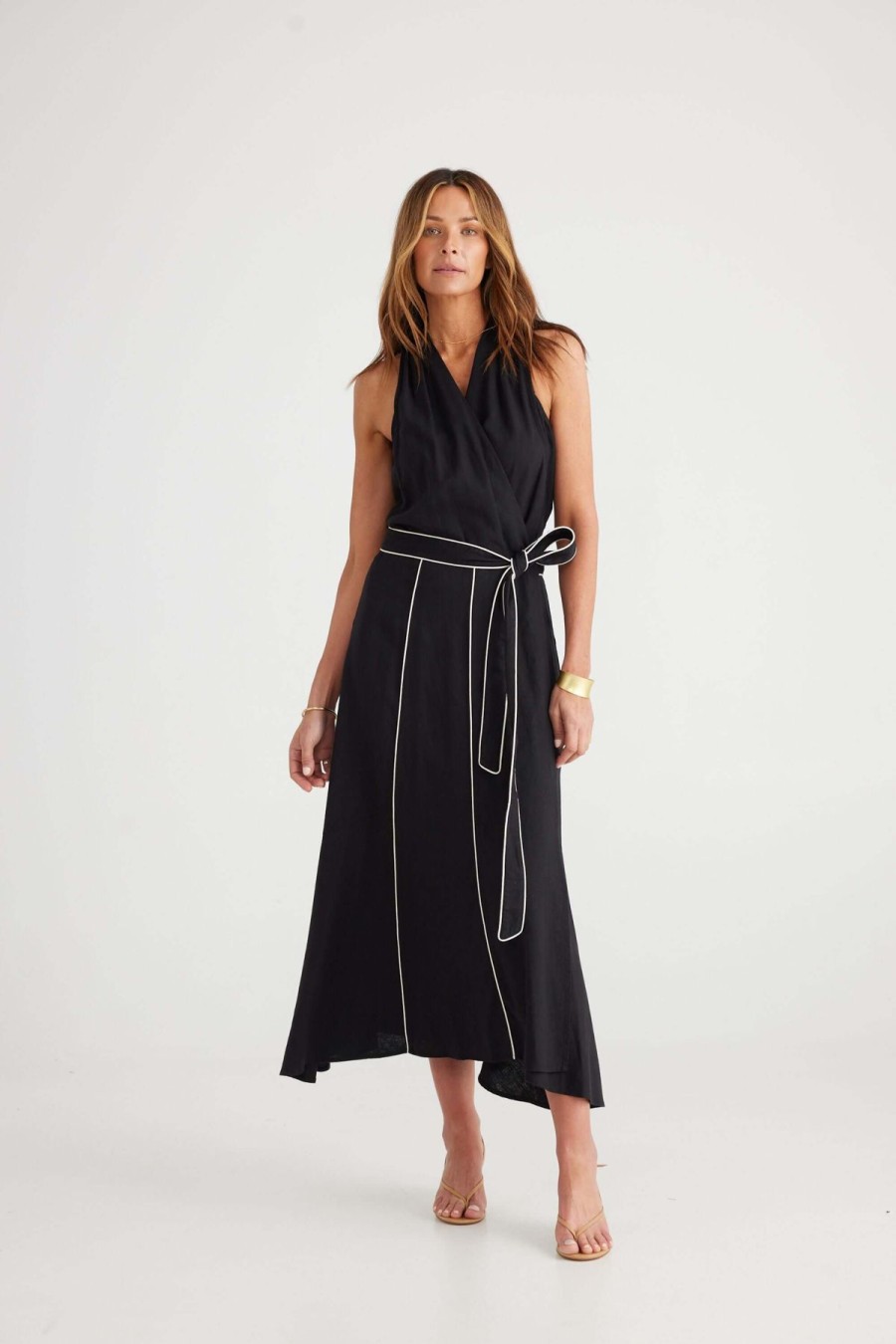 Women Brave + True | Brave + True Ari Dress In Black + White