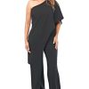 Women Jesse Harper | Jesse Harper One Shoulder Jumpsuit In Black