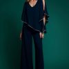 Women Joseph Ribkoff | Signature By Joseph Ribkoff Cape Top In Midnight 223738