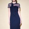 Women Joseph Ribkoff | Signature By Joseph Ribkoff Bow Dress In Midnight 234715