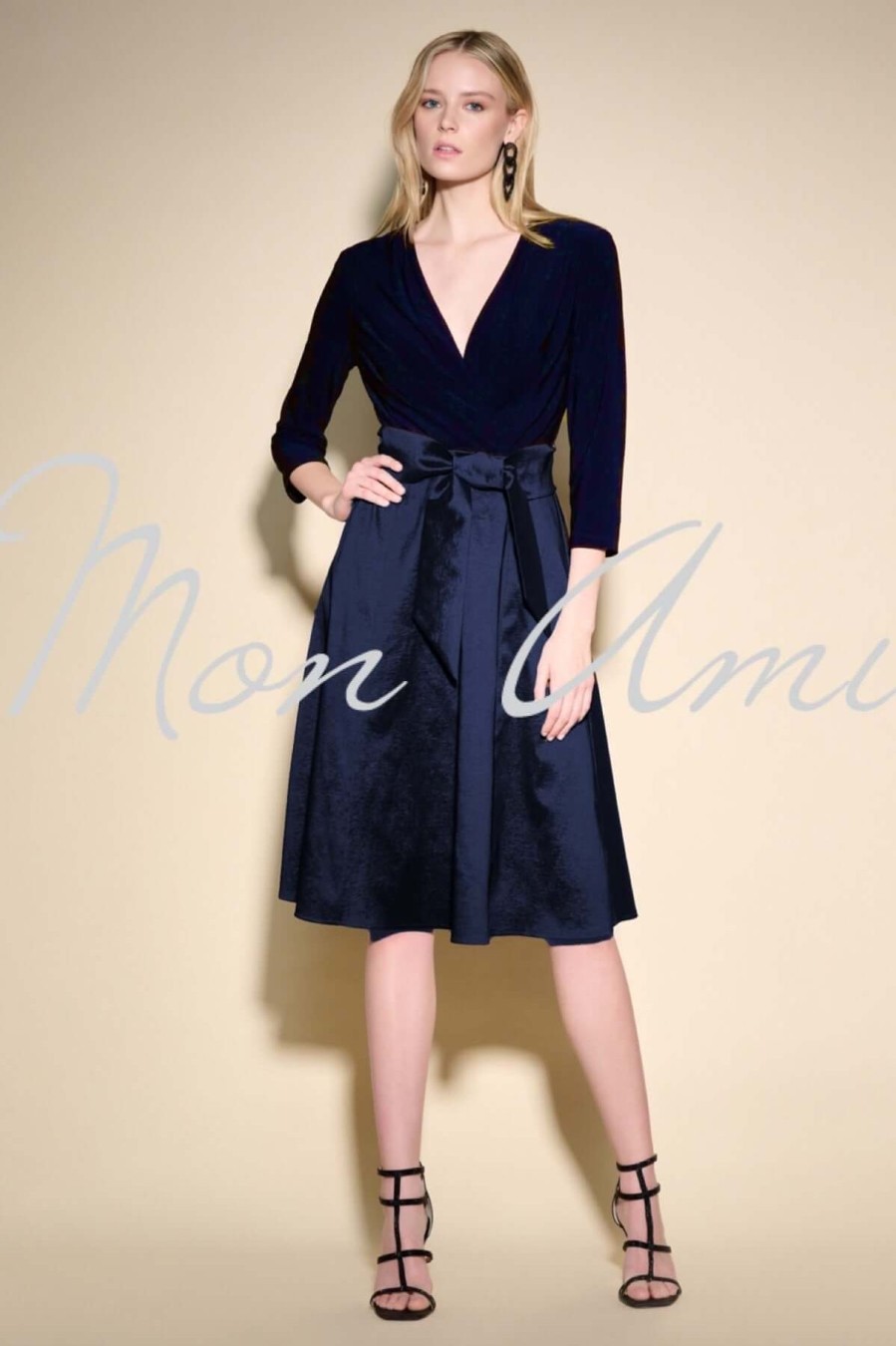 Women Joseph Ribkoff | Signature By Joseph Ribkoff Dress In Midnight Navy 233739