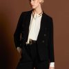 Women Fate & Becker | Fate & Becker Brightside Structured Blazer In Black