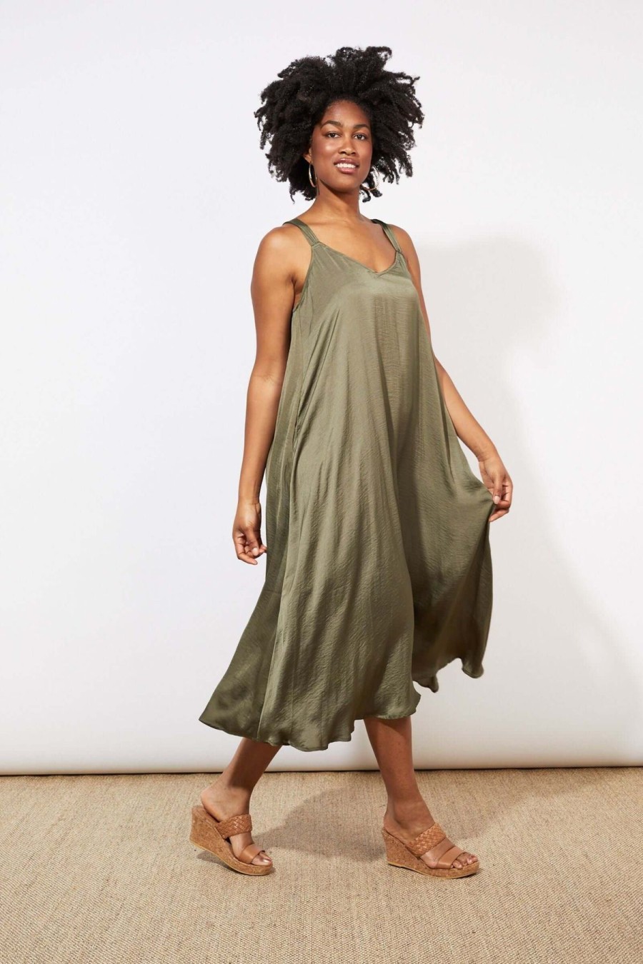 Women Haven | Haven Barbados Tank Maxi In Khaki