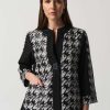 Women Joseph Ribkoff | Joseph Ribkoff Colour-Block Jacket In Black & White 233157