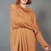 Women Eb & Ive | Eb & Ive Tyra Roll Knit In Caramel