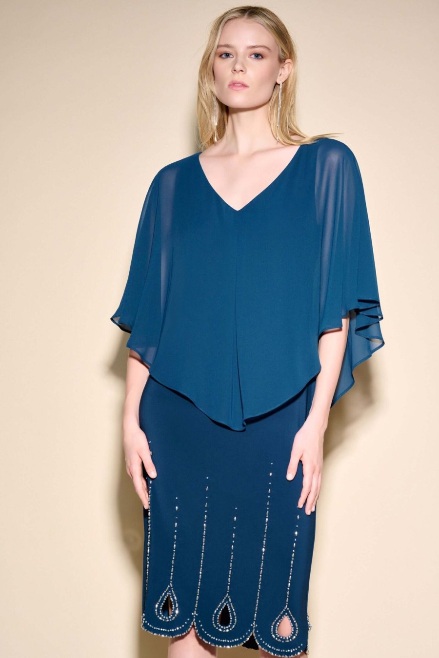 Women Joseph Ribkoff | Signature By Joseph Ribkoff Dress In Nightfall 233734