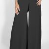 Women Frank Lyman | Lyman By Frank Lyman Overlay Pant In Black 232215