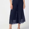 Women Joseph Ribkoff | Joseph Ribkoff Chiffon Culotte Pants In Midnight 241931