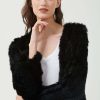 Women 365 Days | 365 Days Rabbit Fur Short Jacket In Black