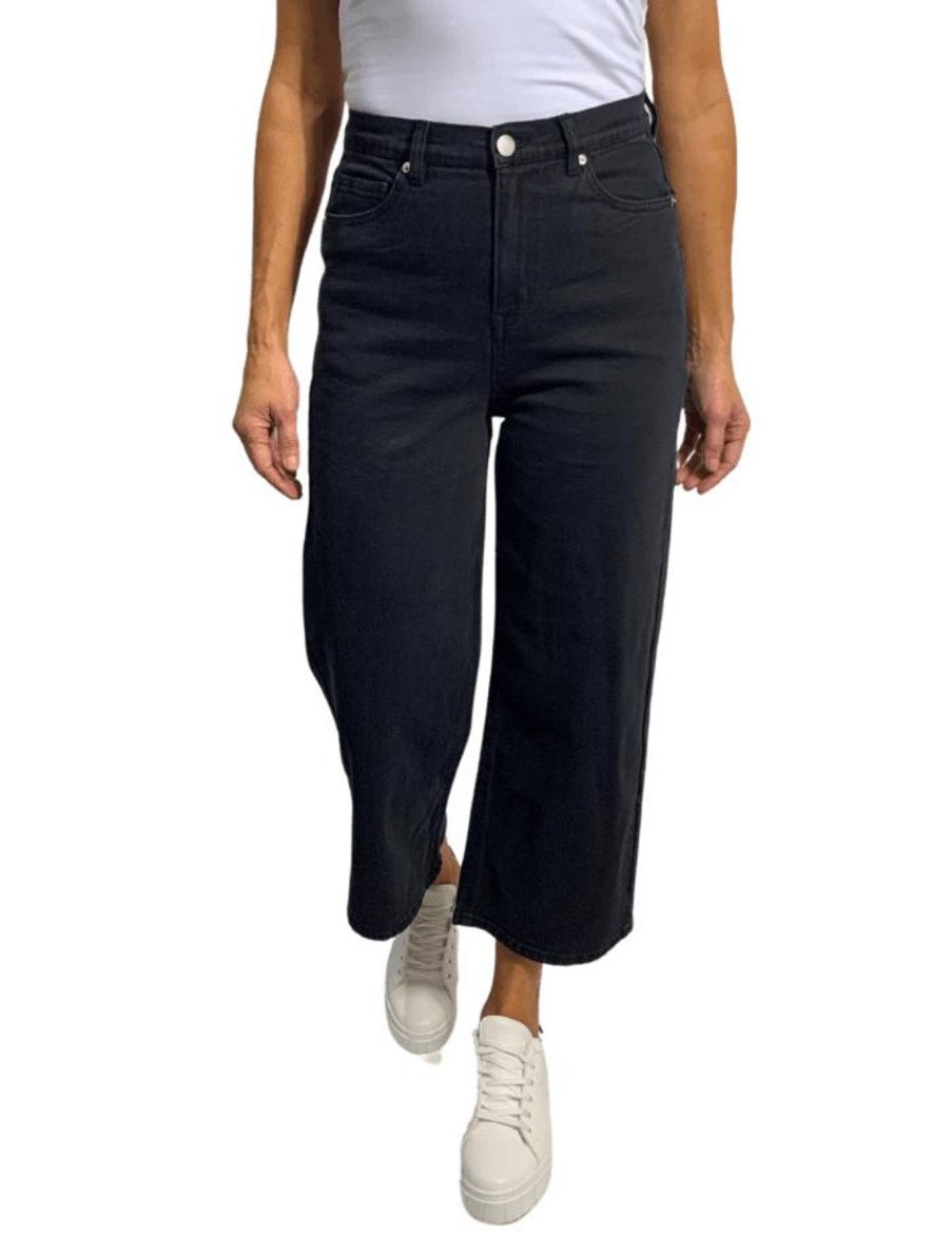 Women Sass | Sass Sandy Jean In 82 Wash - Black