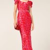 Women Sacha Drake | Sacha Drake Firebird Dress In Pink Red Floral