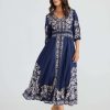 Women Talisman | Talisman Halo Dress In Empress Indigo