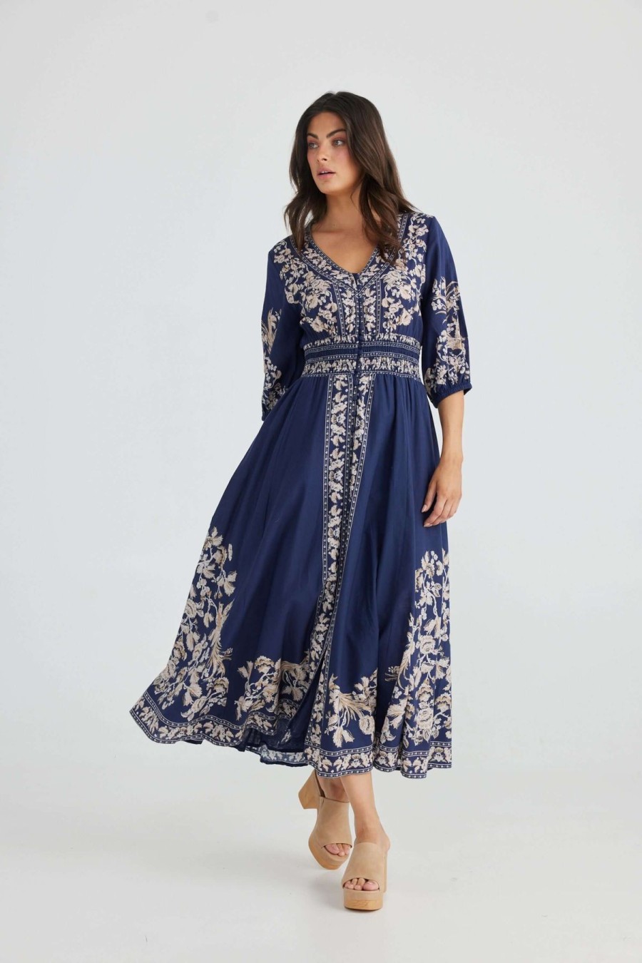 Women Talisman | Talisman Halo Dress In Empress Indigo