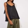 Women Haven | Haven Barbados Tie Tank In Jet Black