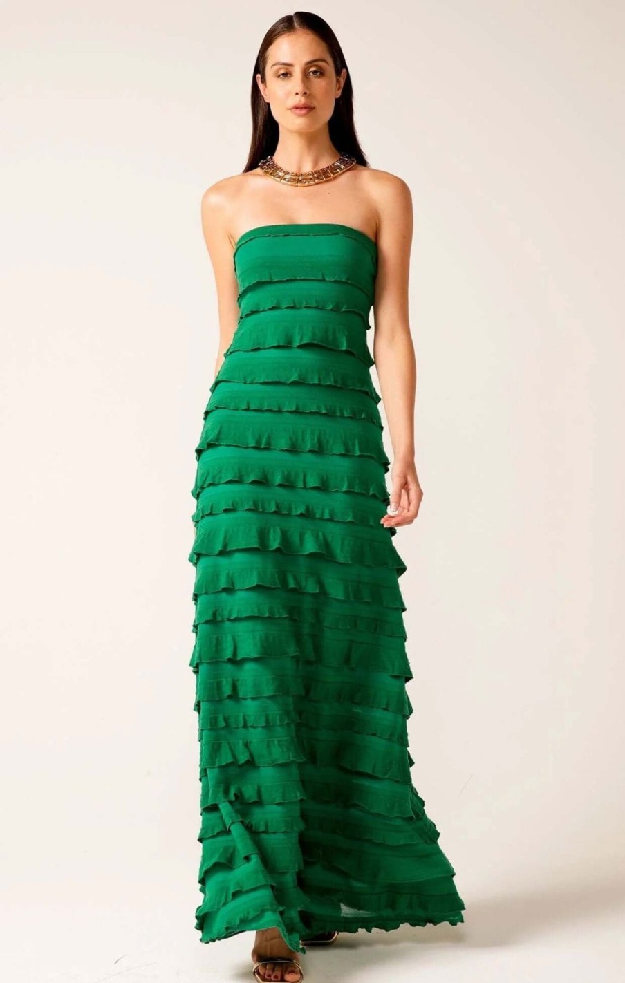 Women Sacha Drake | Sacha Drake Maddison Dress In Emerald