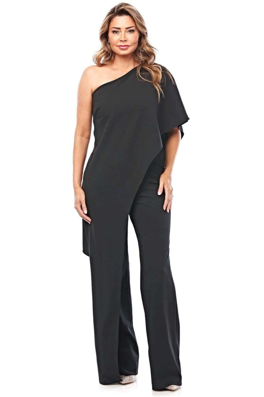 Women Jesse Harper | Jesse Harper One Shoulder Jumpsuit In Black