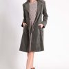 Women Foil | Foil Of Your Own Accord Coat In Sage