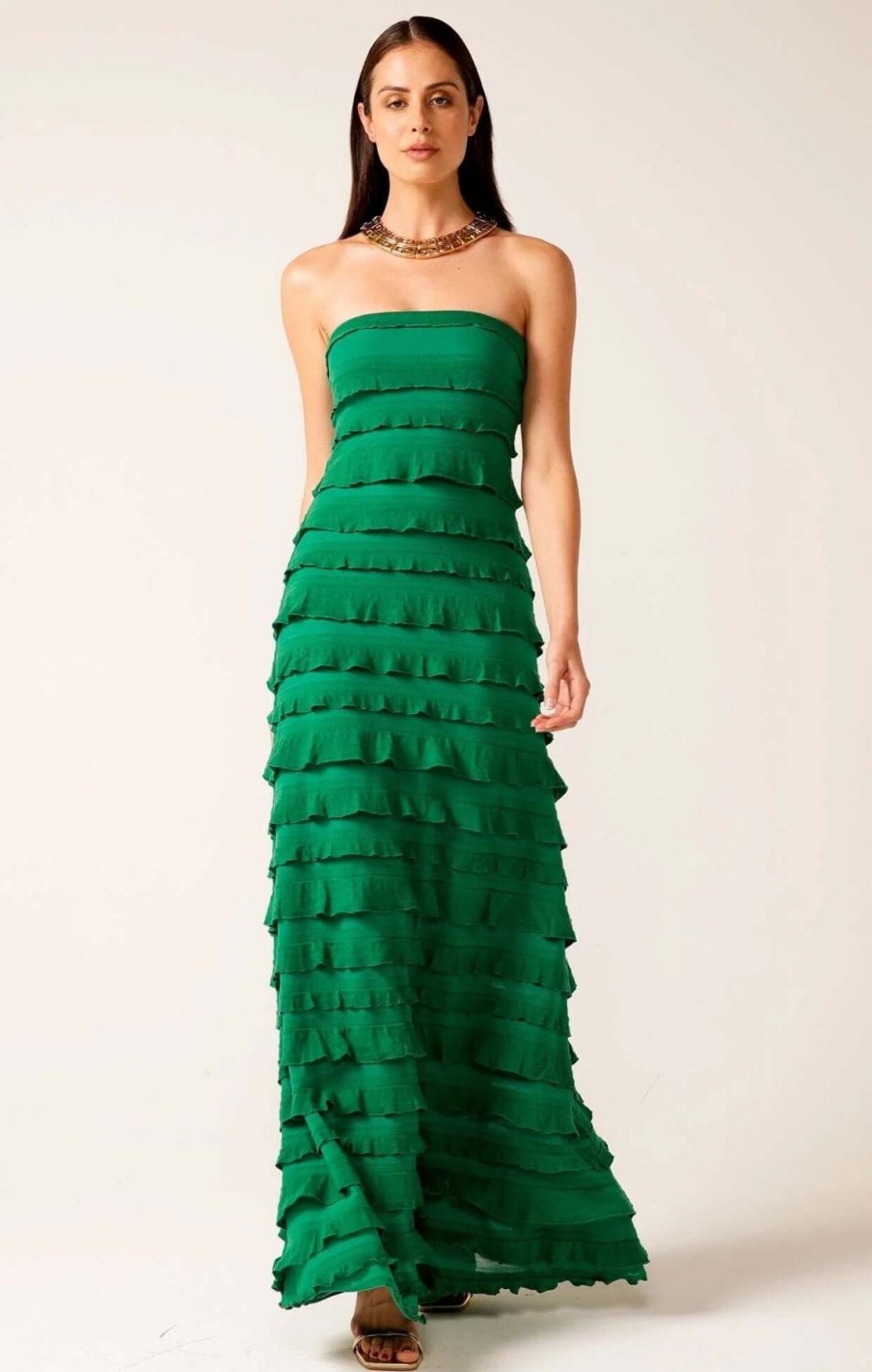 Women Sacha Drake | Sacha Drake Maddison Dress In Emerald